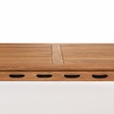 Ver imagem 6 de Conjunto Sala de Jantar 1 Mesa 2 Bancos 180cm Preto/Jatobá