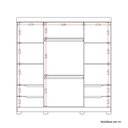 Ver imagem 6 de Guarda-Roupa Casal 4 Portas 4 Gavetas Doble Cinza/Freijó/Titanium