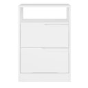 Ver imagem 3 de Mesa de Cabeceira 2 Gavetas sem Pés Doble Branco