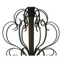 Ver imagem 5 de Pendente Rustico em Ferro Sala de Jantar Pé Direito Duplo com Cúpulas Libertas Rosas Artesanato Clau