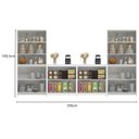 Ver imagem 3 de Armários Americanos para Cozinha Conjunto 4 Peças Branco/Gelo
