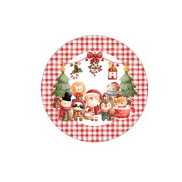 Kit Sousplat Natal Infantil Nsw 8 Peças sem Base - 1