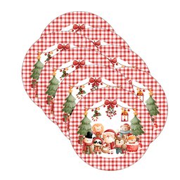 Kit Sousplat Natal Infantil Nsw 8 Peças sem Base - 2