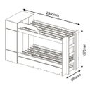 Ver imagem 2 de Treliche Solteiro com Armário Lateral e Gaveta Lais Cimol