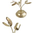 Ver imagem 3 de Castiçal Floral Alto em Metal Decorativo 21x13cm