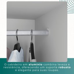 Guarda Roupa Casal 100% Mdf 3 Portas de Correr 6 Gavetas com Espelho Central Fênix - Mais Móveis - 9