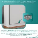 Ver imagem 7 de Guarda Roupa Casal 100% Mdf 3 Portas de Correr 6 Gavetas com Espelho Central Fênix - Mais Móveis