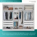 Ver imagem 4 de Guarda Roupa Casal 100% Mdf 3 Portas de Correr 6 Gavetas com Espelho Central Fênix - Mais Móveis