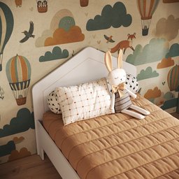 Cama Infantil em Mdf 15mm com Cabeceira Casinha 193cm X 95cm Dylan - 5