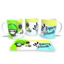 Ver imagem 1 de Caneca Branca de Porcelana Profissões Militar Super Tenente