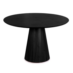 Conjunto Mesa de Jantar Cone Redonda 120 cm Ébano + 5 Cadeiras Eames Dkr Wood Personal Decor - 6