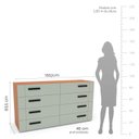 Ver imagem 3 de Cômoda 8 Gavetas Lisboa