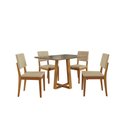 Ver imagem 2 de Conjunto Sala de Jantar Madeira Maciça 4 Cadeiras Kappesberg
