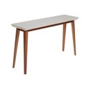 Ver imagem 1 de Aparador Buffet Onix Vidro Off-white para Sala e Hall Sofisticado com Pes Imbuia Design - Imbuia