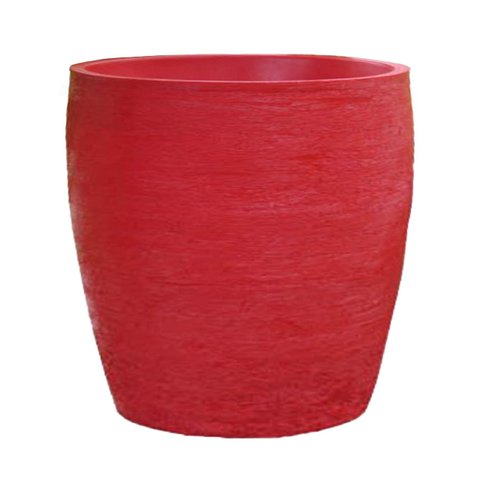 Vaso Planta 50x50 Oval Moderno Polietileno - VERMELHO PAU BRASIL 005