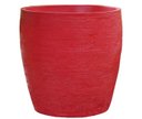 Ver imagem 1 de Vaso Planta 50x50 Oval Moderno Polietileno - VERMELHO PAU BRASIL 005