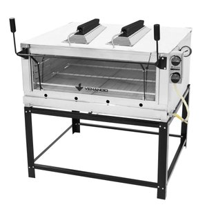 Forno Lastro a Gás Natural Venâncio Roma 110 com Infravermelho Interior Aço Galvanizado Exterior