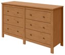 Ver imagem 1 de Comoda Horizontal Maggiore 6 Gavetas - Lp - Rei de Casa Amendoa Clean