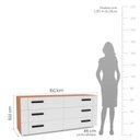 Ver imagem 3 de Cômoda 6 Gavetas Lisboa