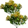 Kit 4 Plantas Kalanchoe Artificial Amarelo Flor Jardim 30cm - 1