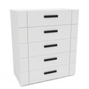 Ver imagem 2 de Cômoda para Quarto 5 Gavetas Lisboa Branco