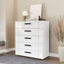 Ver imagem 1 de Cômoda para Quarto 5 Gavetas Lisboa Branco