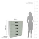 Ver imagem 3 de Cômoda 5 Gavetas Lisboa