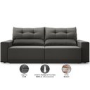 Ver imagem 3 de Sofá Lord 2,00m Retrátil e Reclinável Velosuede - Netsofas