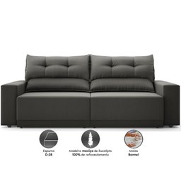 Sofá Lord 2,00m Retrátil e Reclinável Velosuede - Netsofas - 2