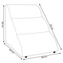 Ver imagem 4 de Escada Pet 46cm Estofada para Cachorro Nuvem R01 Veludo Azul Marinho - Annie Decor