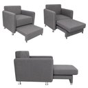 Ver mais imagens de Poltrona Confortável 125cm Daiana Suede Cinza Império Decor