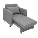 Ver imagem 5 de Poltrona Confortável 125cm Daiana Suede Cinza Império Decor