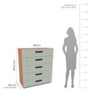 Ver imagem 3 de Cômoda 5 Gavetas Lisboa