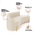Ver imagem 3 de Sofá 4 Lugares Orgânico 220cm Pé Dourado Morgan Veludo/cotelê D03 - D’Rossi