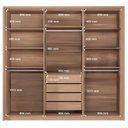 Ver imagem 5 de Guarda-Roupa 06 Portas 4 Gavetas com Espelho MDP Genova Marrom/Wood/Terracota
