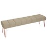 Recamier Estofada Casal Queen Luxo Veludo Bege Escuro Ateliê do Conforto Recamier Casal Queen Estofa - 4