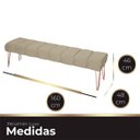 Ver imagem 6 de Recamier Estofada Casal Queen Luxo Veludo Bege Escuro Ateliê do Conforto Recamier Casal Queen Estofa