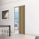 Ver imagem 3 de Porta Sanfonada de PVC 210cm x 72cm Plastporta Bcf Marrom/Carvalho Prata