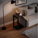 Ver imagem 2 de Mesinha Lateral de Apoio Preto Sala Quarto 38x36x65cm
