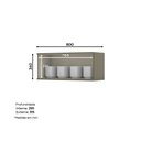 Ver imagem 3 de Armário de Cozinha 01 Porta Basculante 80 cm Évelin