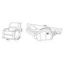 Ver imagem 4 de Poltrona Reclinável P/ Sala Buenos Aires Magnum Zero Wall Courano Marrom