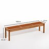 Conjunto Sala de Jantar 1 Mesa 2 Bancos 180cm - 4