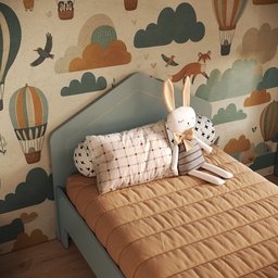 Cama Infantil em Mdf 15mm com Cabeceira Casinha 193cm X 95cm Dylan - 5