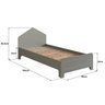 Cama Infantil em Mdf 15mm com Cabeceira Casinha 193cm X 95cm Dylan - 3