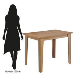 Conjunto de Jantar 4 Lugares com Mesa Retangular Tampo MDF 1,10m e 4 Cadeiras Delta Nicoli  - 10