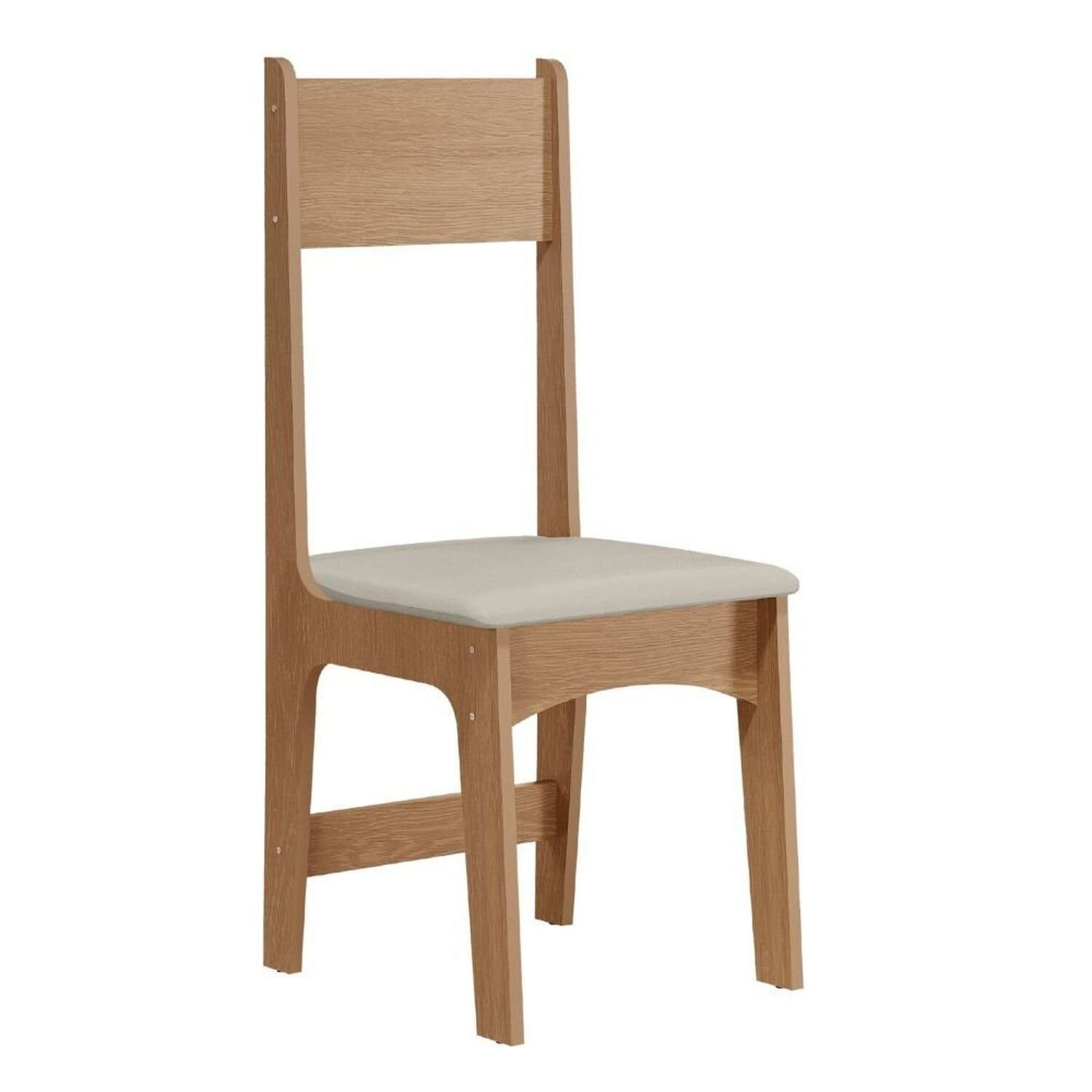 Conjunto de Jantar 4 Lugares com Mesa Retangular Tampo MDF 1,10m e 4 Cadeiras Delta Nicoli  - 3