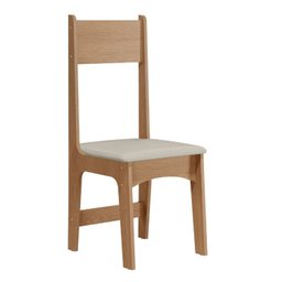 Conjunto de Jantar 4 Lugares com Mesa Retangular Tampo MDF 1,10m e 4 Cadeiras Delta Nicoli  - 3