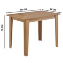 Ver imagem 6 de Conjunto de Jantar 4 Lugares com Mesa Retangular Tampo MDF 1,10m e 4 Cadeiras Delta Nicoli