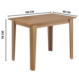Conjunto de Jantar 4 Lugares com Mesa Retangular Tampo MDF 1,10m e 4 Cadeiras Delta Nicoli  - 6
