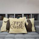 Ver imagem 5 de Kit 3 Capas Almofadas Jesus Cristo Salvador 45x45 Id Decor Natal